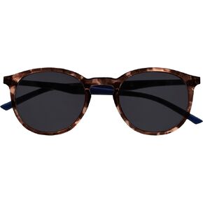 OPULIZE Met Large Comfortable Clear Black Arms Blue Mirrored Lens Mens Womens Sun Readers Reading Glasses UV400 S60-C +3.00