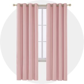 Deconovo Blackout Curtain Darkening Bedroom or Living Room Grommet Thermal Insulated Lighting Reduce Drape, 52 x 63 in-1 Panel, White