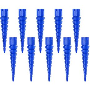 10 Pcs Wood Anchor, Stripped Screw Hole Repair Kit for Wood, Door, Fixing Stripped Screw Holes, Fits Wood Screws Sizes #2 to #16, Screw Holes from Stripped to Gripped, Blue