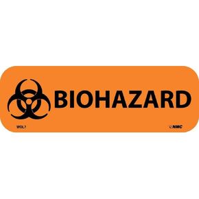 NMC National Marker Corp. WOL5 Paper Biohazard Write-On Label