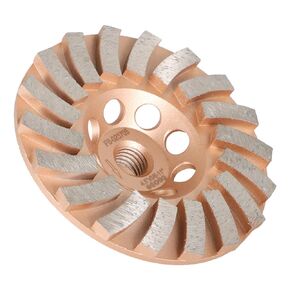 7 Inch Diamond Grinding Wheels, 24 Turbo Concrete Turbo Diamond Grinding Cup Wheels 5/8inch-11 Arbor
