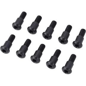RiToEasysports 10Pcs Hex Button Head Shoulder Screw, for Axial SCX10 M3x4x10mm Stainless Steel Axial Hex Socket Button Shoulder Screw, RiToEasysports8s0nhmvk97