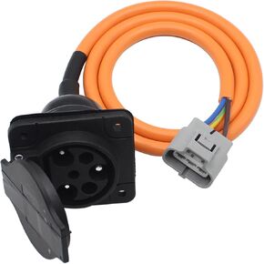 ST-031016-PZ Electric Golf Cart Charger Receptacles Head Fits for Evolution for Powersports for Advanced EV for Aetric, 3 Pin Charge Cable 30A 110V-220V