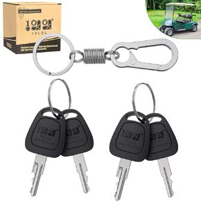 10L0L 4 Pack Golf Cart Ignition Keys for EZGO Gas & Electric Golf Cart 1976-up, Replace OEM 17063-G1