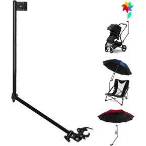 Adjustable Golf Umbrella Universal Clamp for Golf Cart, Beach Chair, Stroller, Bleacher, Patio, Fishing (Rod only)