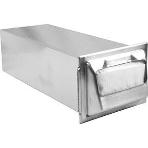San Jamar H2000 Stainless Steel in-Counter Minifold Napkin Dispenser, 750 Plus Capacity