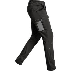 Cycorld Men's-Hiking-Pants-Lightweight-Water-Resistant-Quick-Dry Stretch Cargo Tactical Pants for Work Travel Camping Fishing