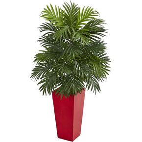Nearly Natural Areca Artificial Palm in Bamboo Planter