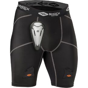 Shock Doctor Hockey Compression Short with BioFlex Cup Included for Adult Men