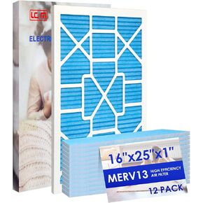 مرشح LGM 20x20x1 لفرن التيار المتردد HVAC مرشحات إلكتروستاتيكية قابلة لإعادة الاستخدام MERV 13 للأسر التي لديها حيوانات أليفة، 12 حزمة، (حجم دقيق 19.5 بوصة × 19.5 بوصة × 0.75 بوصة)