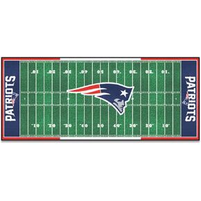 FANMATS - 7341 NFL New England Patriots Nylon Face Football Field Runner 30"x72"