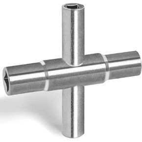 4 Way Sillcock Key Wrench Set, 1/4", 9/32", 5/16", 11/32" Water Utility Key for Faucet, Spigots and Most Valves, 4 Pack