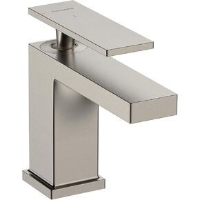 hansgrohe Tecturis E Modern 1-Handle 1-Hole 5-inch Tall Bathroom Sink Faucet in Matte Black, 73002671