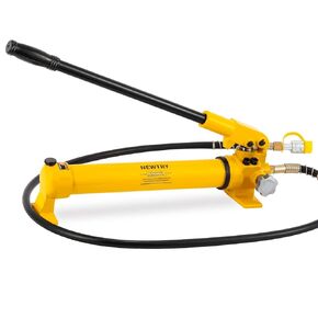 NEWTRY CP-700 Manual Hydraulic Hand Pump w/Oil Gauge Single Acting 9947psi for Separate Type Hydraulic Tool…