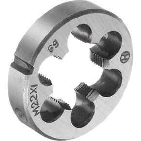 uxcell M27 x 1.5 Metric Round Die, Machine Thread Right Hand Threading Die, Alloy Steel Screw Thread Cutting Die