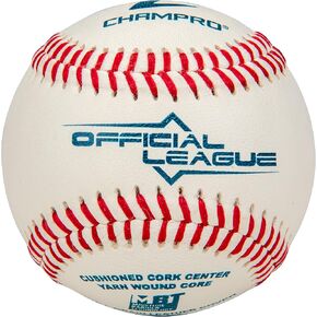 Champro Official League College Baseball (White, 9-Inch)(dozen)