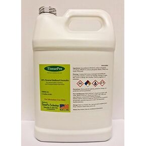 Tissue Pro - 10% Neutral Buffered Formalin (NFB) Ready-to-Use Histological Tissue Fixative, Formaldehyde Wet Specimen Preservation, Research, 1 Gallon