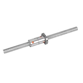 TEN-HIGH Double Nuts Ball Screw CNC Parts DFU1605 NUT, 1pcs Ball Screw + 2pcs Nuts + No End Machining, Diameter 16mm Lead 5mm Length 120mm