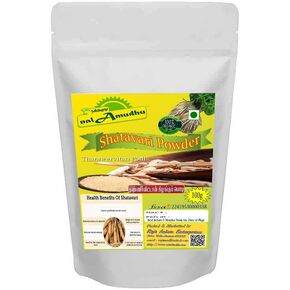 Shatavari | Asparagus Racemosus | Thaneervittan Kilangu Powder | for Vata & Pitta, Balanced Female Hormones, Energy, Vitality (100g/220lbs)