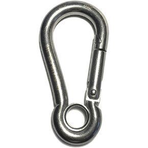 US Stainless Stainless Steel 316 3/8" (10mm) Marine Grade Spring Hook Carabiner