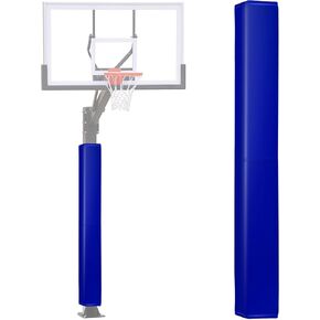 72" Tall Basketball Pole Pads, All-Weather Square Basketball Pole Padding Outdoor, 2" Thick Heavy Duty Wrap-Around Protective Pads for Fixed Height & Adjustable Basketball Hoop Poles