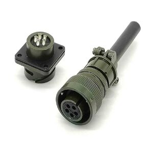 Bayonet Series 5 Pin MS3106A14S-5 Female Plug and MS3102A14S-5 Male Socket Connector