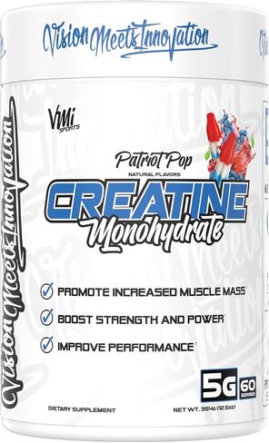 VMI Sports Creatine Monohydrate Powder Muscle Mass – Strength – Size – Power | 5 Grams per Serving (60 servings, Gummy Bear) in Saudi Arabia