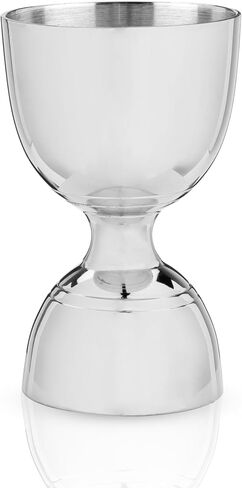 Viski Canterbury Double Measure for Cocktails, Bar Tools and Accessories Stainless Steel Bartender Tool Measuring Shot Gunmetal Black Set of 1 in Saudi Arabia