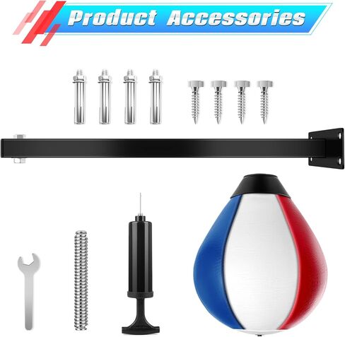 أكياس السرعة للملاكمة، معدات تدريب السرعة، حقيبة ملاكمة تثبت على الحائط للبالغين من الرجال والنساء، حقيبة ملاكمة سريعة تناسب التمارين الرياضية المنزلية in Kuwait