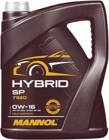Hybrid SP 0W-16 Motor Oil by MANNOL - 7920 Bi-Synthetic Engine Oil for Modern Gasoline Engines, Car Oil, 1L in Saudi Arabia