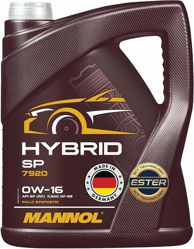 Hybrid SP 0W-16 Motor Oil by MANNOL - 7920 Bi-Synthetic Engine Oil for Modern Gasoline Engines, Car Oil, 1L in Saudi Arabia