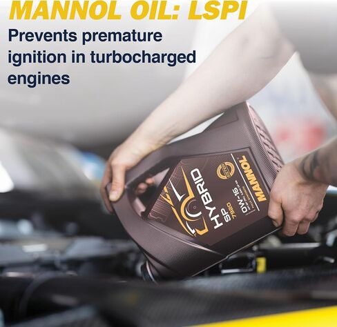 Hybrid SP 0W-16 Motor Oil by MANNOL - 7920 Bi-Synthetic Engine Oil for Modern Gasoline Engines, Car Oil, 1L in Saudi Arabia