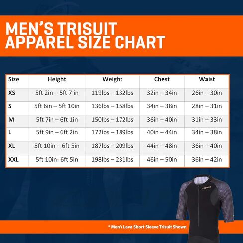 ZONE3 Men's Lava Short Sleeve Trisuit in Saudi Arabia