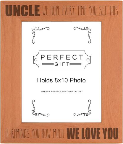 Inspirational Aunt Gifts For Women Aunt Every Time You See This Reminds How Much We Love You Wood Laser Engraved Landscape 5x7 Picture Frame in Kuwait