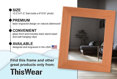 Inspirational Aunt Gifts For Women Aunt Every Time You See This Reminds How Much We Love You Wood Laser Engraved Landscape 5x7 Picture Frame in Kuwait