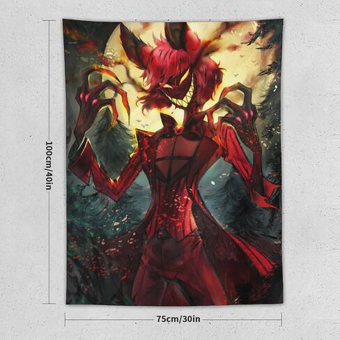 CooolTapestry Hazbin Anime Hotel Tapestry Angel Dust Aesthetic Tapestry for Bedroom Aesthetic Tapestries Wall Decor Hanging for Living Room 30""x40"", style-1-1 in Saudi Arabia