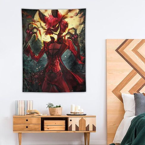 CooolTapestry Hazbin Anime Hotel Tapestry Angel Dust Aesthetic Tapestry for Bedroom Aesthetic Tapestries Wall Decor Hanging for Living Room 30""x40"", style-1-1 in Saudi Arabia