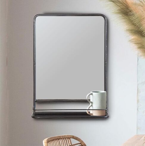 Creative Co-Op Rectangle Wall Mirror with Shelf in Saudi Arabia