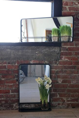 Creative Co-Op Rectangle Wall Mirror with Shelf in Saudi Arabia