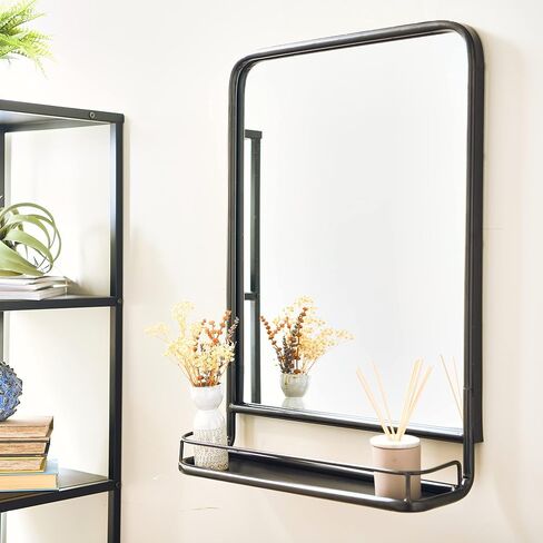 Creative Co-Op Rectangle Wall Mirror with Shelf in Saudi Arabia