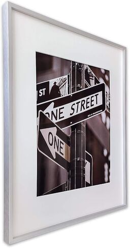 TheDisplayGuys 20x24 Aluminum Metal Picture Frame matted to 16x20 w. Tempered Glass (Gold) - for Horizontal & Vertical Wall Hanging in Saudi Arabia