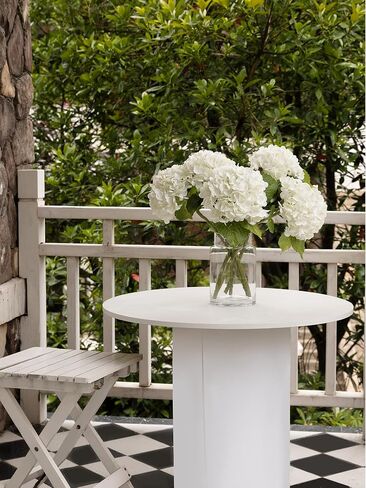 6 Pcs Pink Hydrangea Flowers Bouquets Silk Hydrangea Flowers with Stems Faux Hydrangea Stems for Home Wedding Party Table Core Decoration (Pink,6 Pcs) in Kuwait