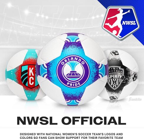 Franklin Sports NWSL Team Soccer Balls - Soccer Balls for Kids + Adults - Boys + Girls Soccer Balls - Official NWSL Team Soccer Ball - Available in Official Size 5 or Mini Size 1 in Saudi Arabia