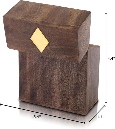 Birthday Gift Ideas Handcrafted Classic Wooden Playing Card Holder Deck Box Storage Case Organizer With Premium Quality 'Ace' Playing Cards Anniversary Housewarming Gift Ideas For Men & Women (Club) in Saudi Arabia
