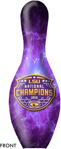 OTB 2019 National Champions LSU Tigers Bowling Pin in Saudi Arabia