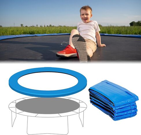15 ft Trampoline Pad Replacement, Durable Trampoline Safety Pad, Waterproof Trampoline Spring Cover 15 ft Round Without Hole for Pole, Trampoline Accessories Make The Trampoline Look New Again in Kuwait