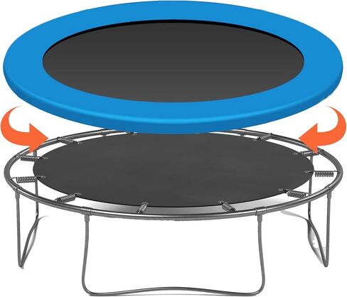 15 ft Trampoline Pad Replacement, Durable Trampoline Safety Pad, Waterproof Trampoline Spring Cover 15 ft Round Without Hole for Pole, Trampoline Accessories Make The Trampoline Look New Again in Kuwait