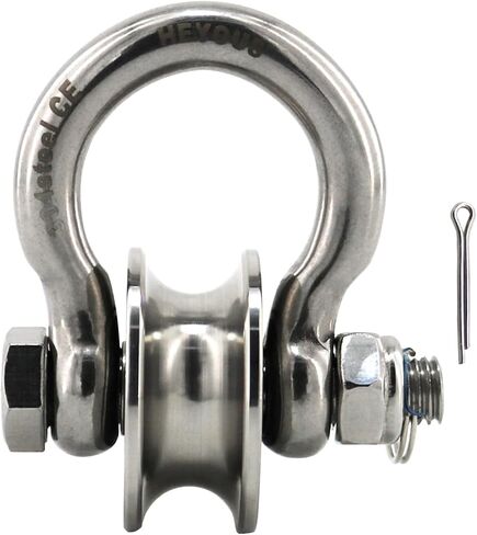 1.87in Stainless Steel Pulley Wheel Duplex Bearing Detachable 360 in Saudi Arabia