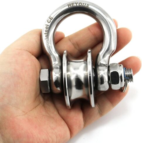 1.87in Stainless Steel Pulley Wheel Duplex Bearing Detachable 360 in Saudi Arabia
