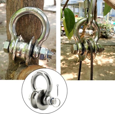 1.87in Stainless Steel Pulley Wheel Duplex Bearing Detachable 360 in Saudi Arabia